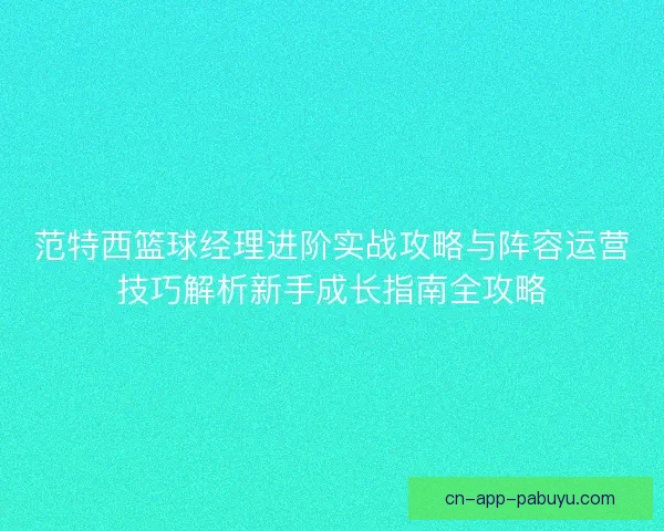 范特西篮球经理进阶实战攻略与阵容运营技巧解析新手成长指南全攻略